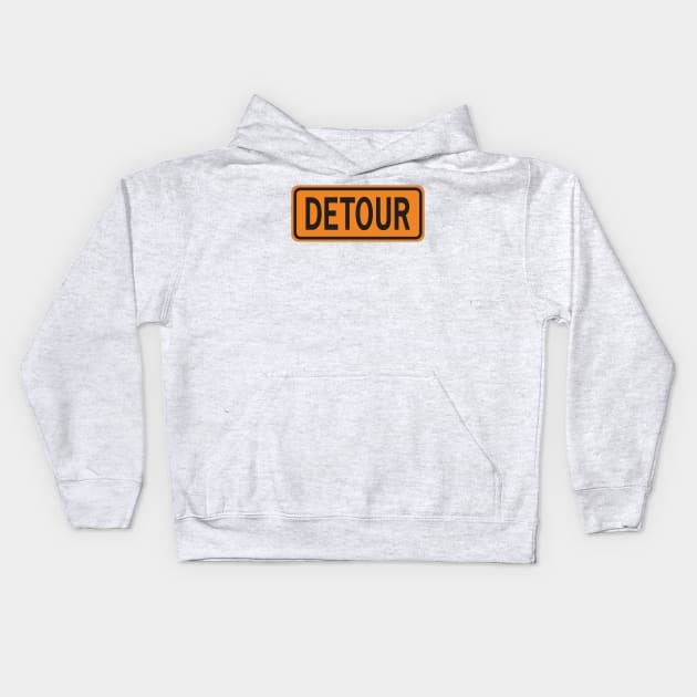 Detour Kids Hoodie by AaronShirleyArtist